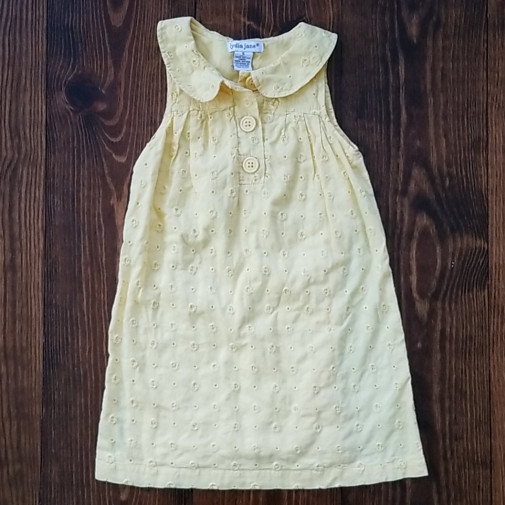 Size 5 Girls Yellow Lydia Jane Summer dress